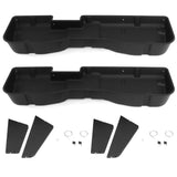 2 Under Seat Storage Boxes with Sturdy Dividers Fits Chevy GMC Silverado Sierra 2007-2018 Crew CAB
