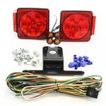 LED Submersible Square Light Kit Trailer 80 Inches- Boat Marine & 4 Amber Side Marker