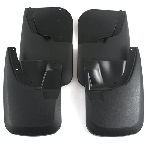 Molded Mud Flaps Fits Ford Super Duty F250 2011-2016 Guards Splash Front & Rear 4pc Set (Without Fender Flares)