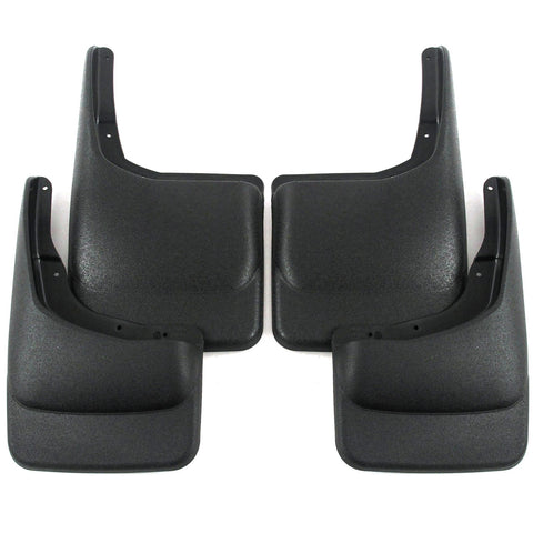 Molded 2004-2014 Fits Ford F-150 Mud Flaps Guards Splash Front Rear 4pc Set (Without Fender Flares)