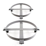 2 Drum Dollies 1000 Pound - 55 Gallon Swivel Casters Wheel Steel Frame Non Tipping Hand Truck Capacity Dolly