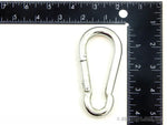 1 Steel Spring Snap Quick Link Carabiner Hook Clip 3-1/2 Inches Length - Medium Duty 200 Pound