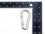 1 Steel Spring Snap Quick Link Carabiner Hook Clip 4 Inches Length - 320 Pound