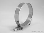 1x 304 Stainless Steel T-Bolt Turbo Silicone Hose Clamp 3 Inches 72-80mm