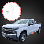 Door Edge Lip Guards Compatible with Chevrolet Chevy Silverado 1500 2019 2020 2021 Double Cab Only 4pc 4 Door Clear Paint Protector Film Pre-Cut Custom Fit